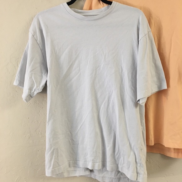 Everlane 100% Organic Cotton Short Sleeve T-Shirt Bundle (3) Large Blue Orange - Picture 6 of 9